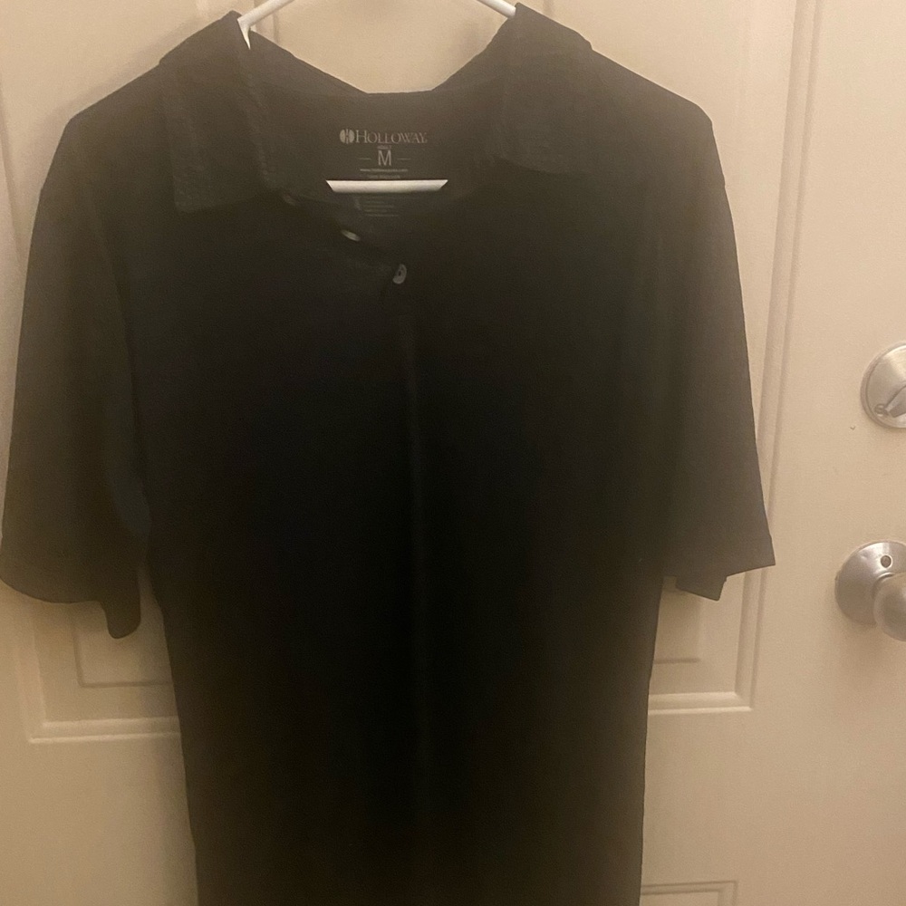 Halloway black polo Men’s Med
